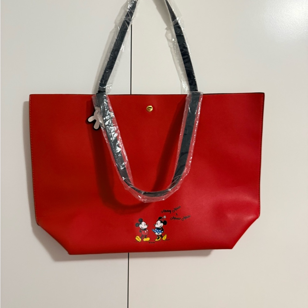 Disney Red and Black Mickey Mouse Tote